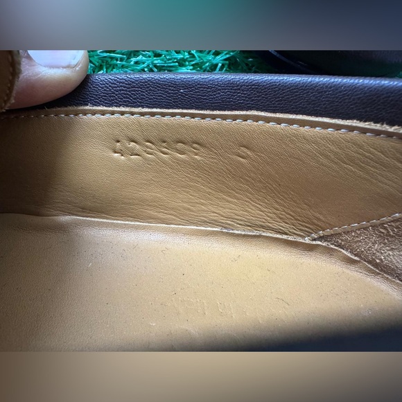 Authentic Gucci GG Marmont Leather Loafers 428609 size 8 Business Sherry line - Picture 2 of 7